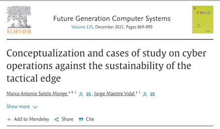 Conceptualization and cases of study on cyber operations against the sustainability of the tactical edge